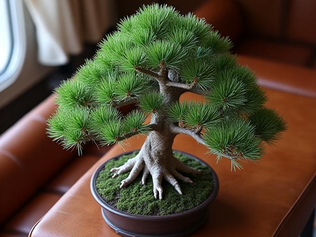 金融機関VIPラウンジの五葉松