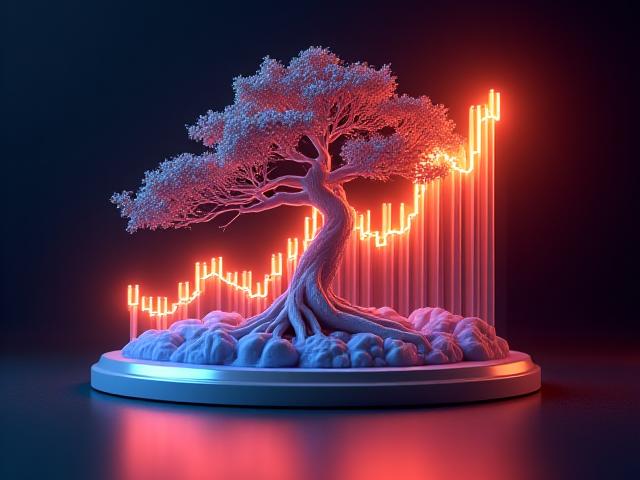 盆栽資産価値の上昇グラフ